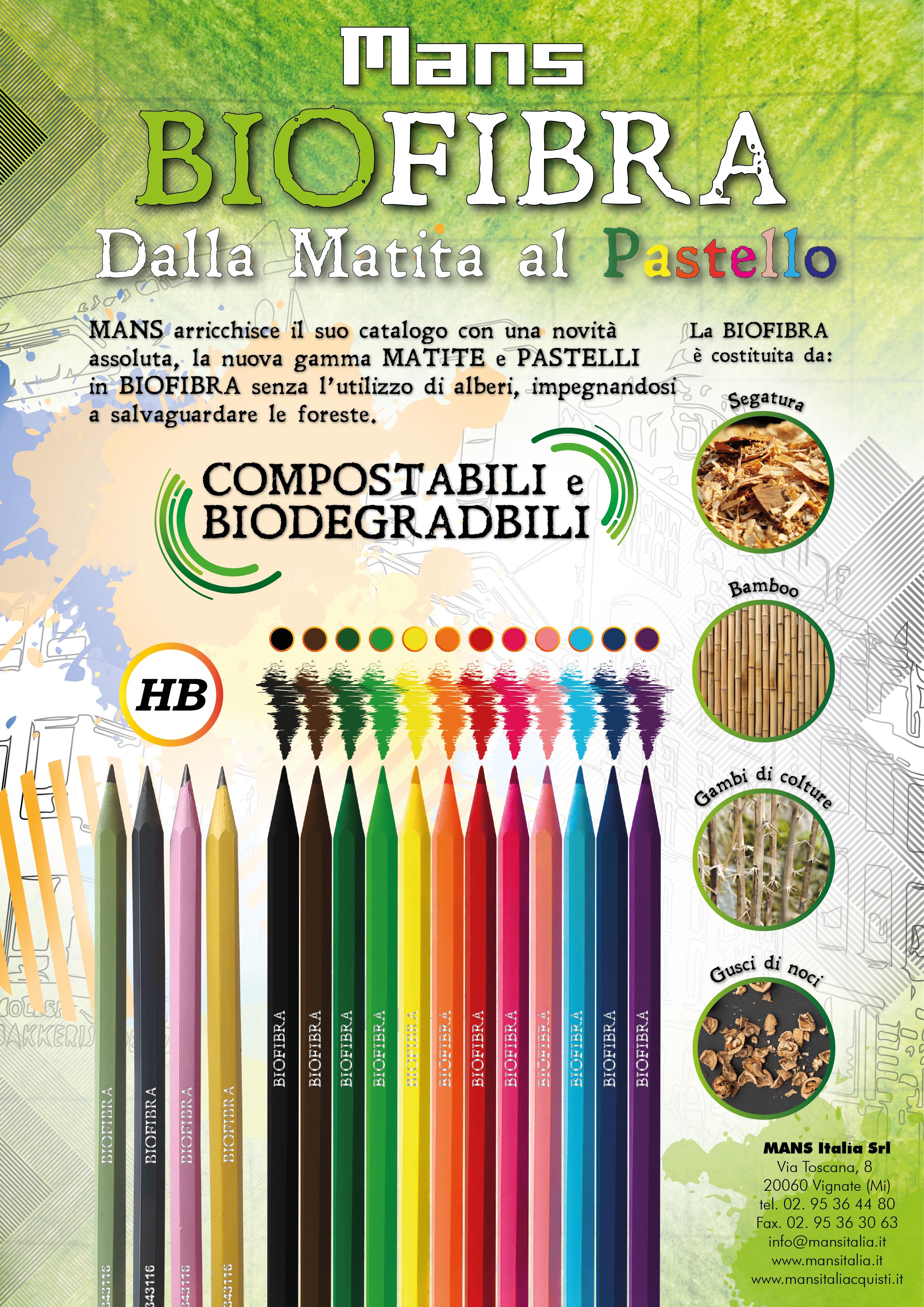 PASTELLI BIOFIBRA n. 18 pz – Mansitaliacquisti