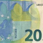 Banconota da 20 euro con simboli e dettagli che potrebbero aumentarne il valore collezionistico.