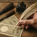 Come sono nati gli strumenti di scrittura utilizzati per firmare le prime banconote italiane? Un racconto inatteso