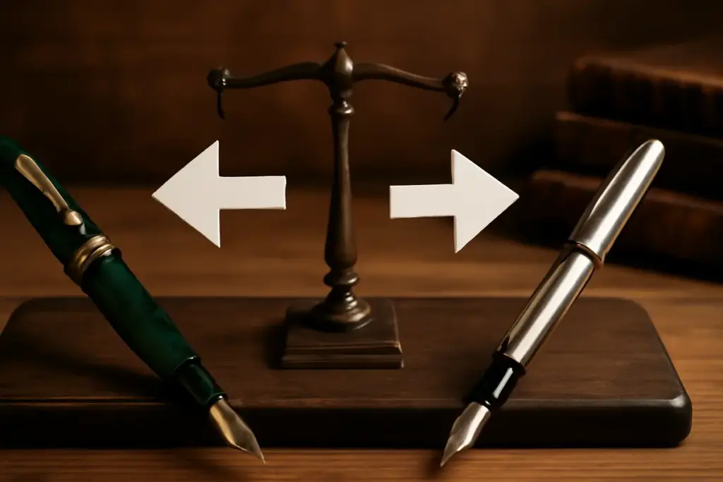 Penne a base di resina o metallo? Le differenze che incidono su durata e valore in collezione