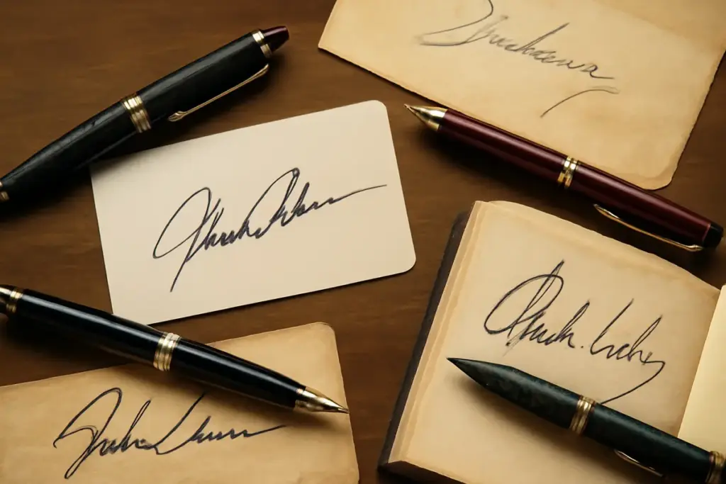 Cosa rende preziosa una firma autografa sugli strumenti di scrittura? I casi più importanti tra i collezionisti