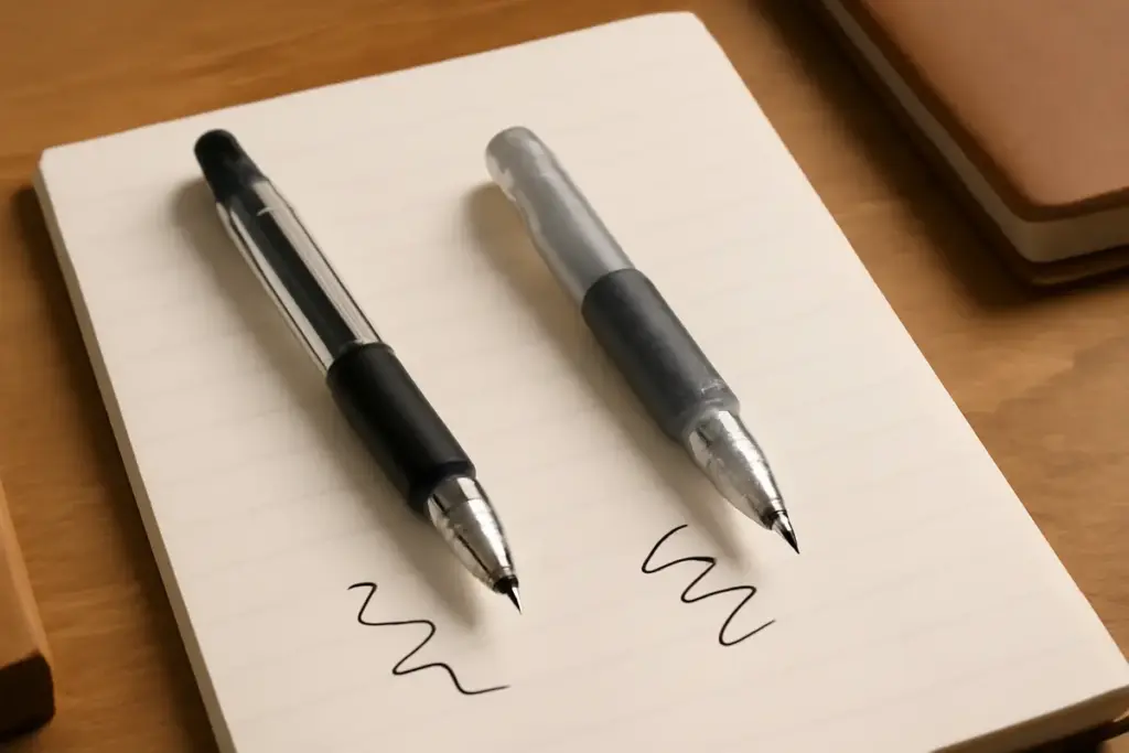 Qual è la differenza tra penna roller e gel? Un confronto per trovare quella perfetta per scrivania e collezione